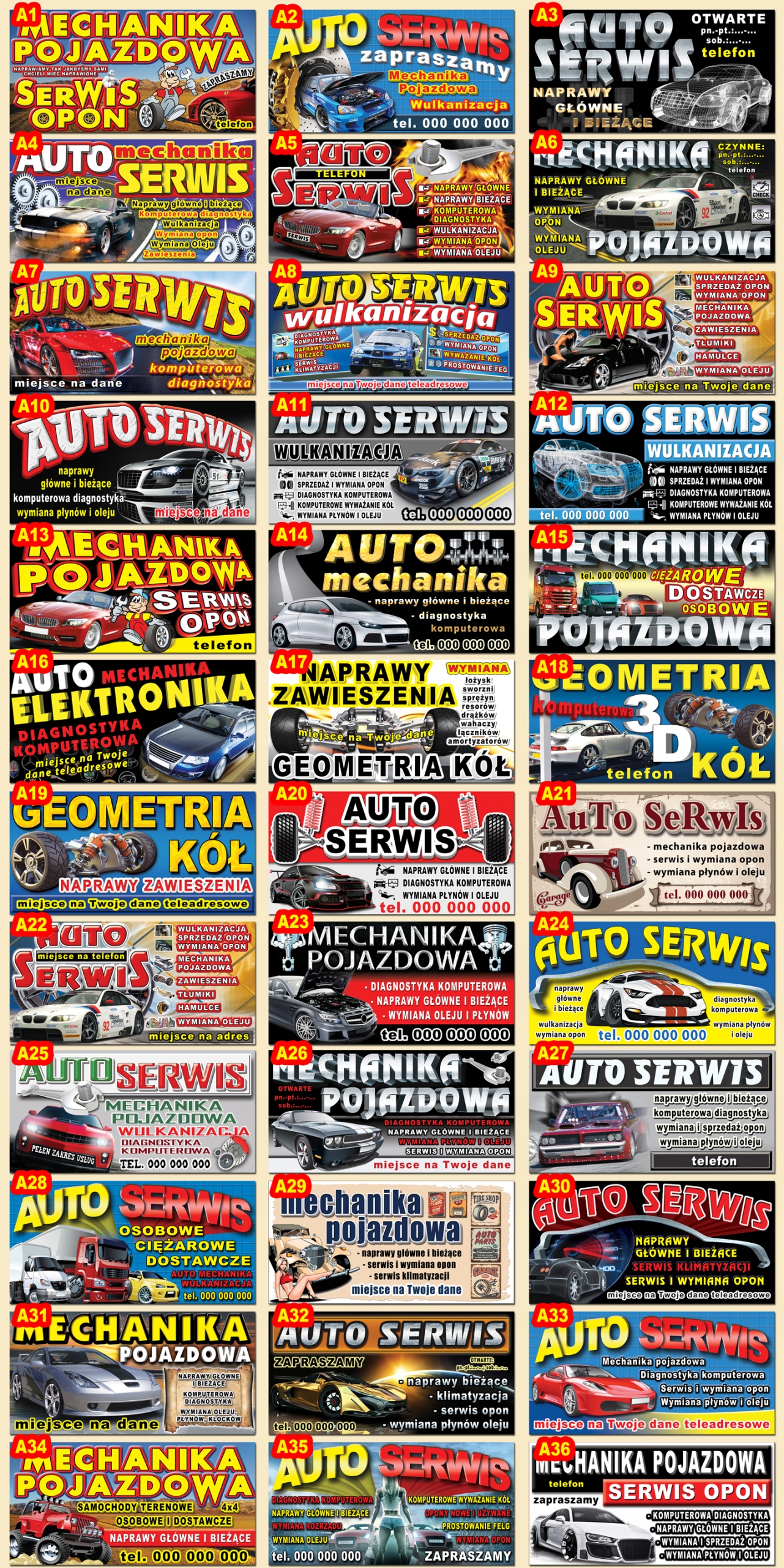 BANER 2X1 AUTO SERWIS BLACHARSTWO LAKIERNICTWO EAN (GTIN) 5903857115529