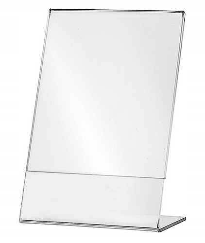 Stojak L A5 pion na ulotkę informację cenę