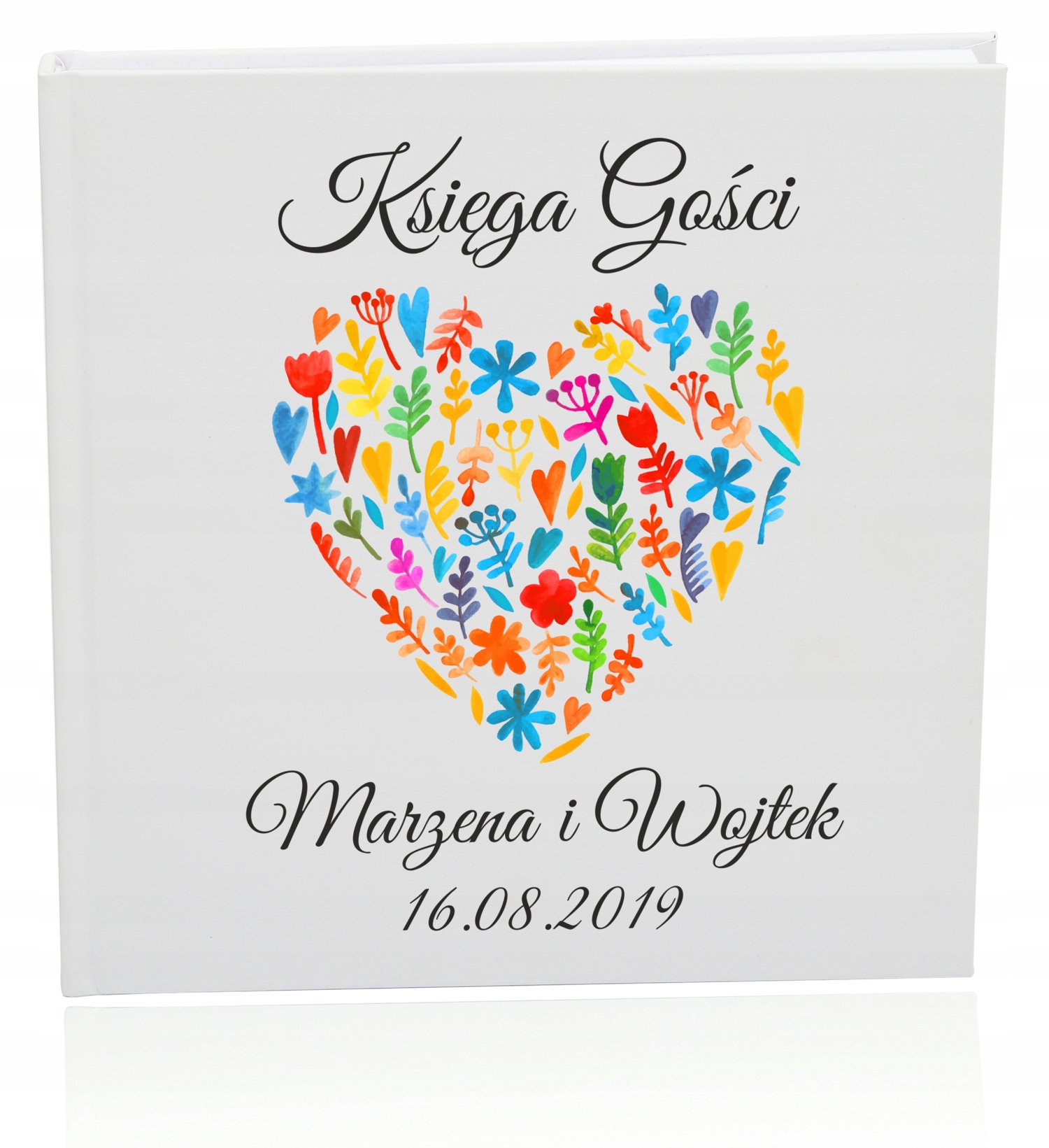 

Księga Gości weselnych - drukowana białe kartki