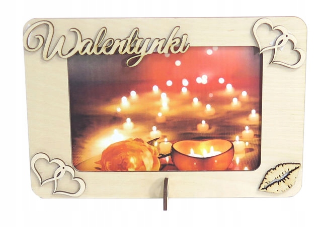 

Ramka foto 10x15 AC96 Walentynki Serce Love Usta