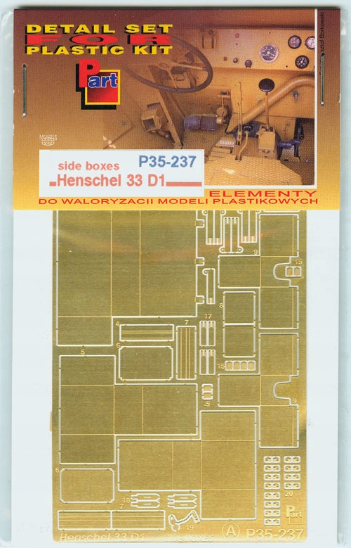 Part P35-237 1/35 Henschel 33 D1 boxy (ICM)