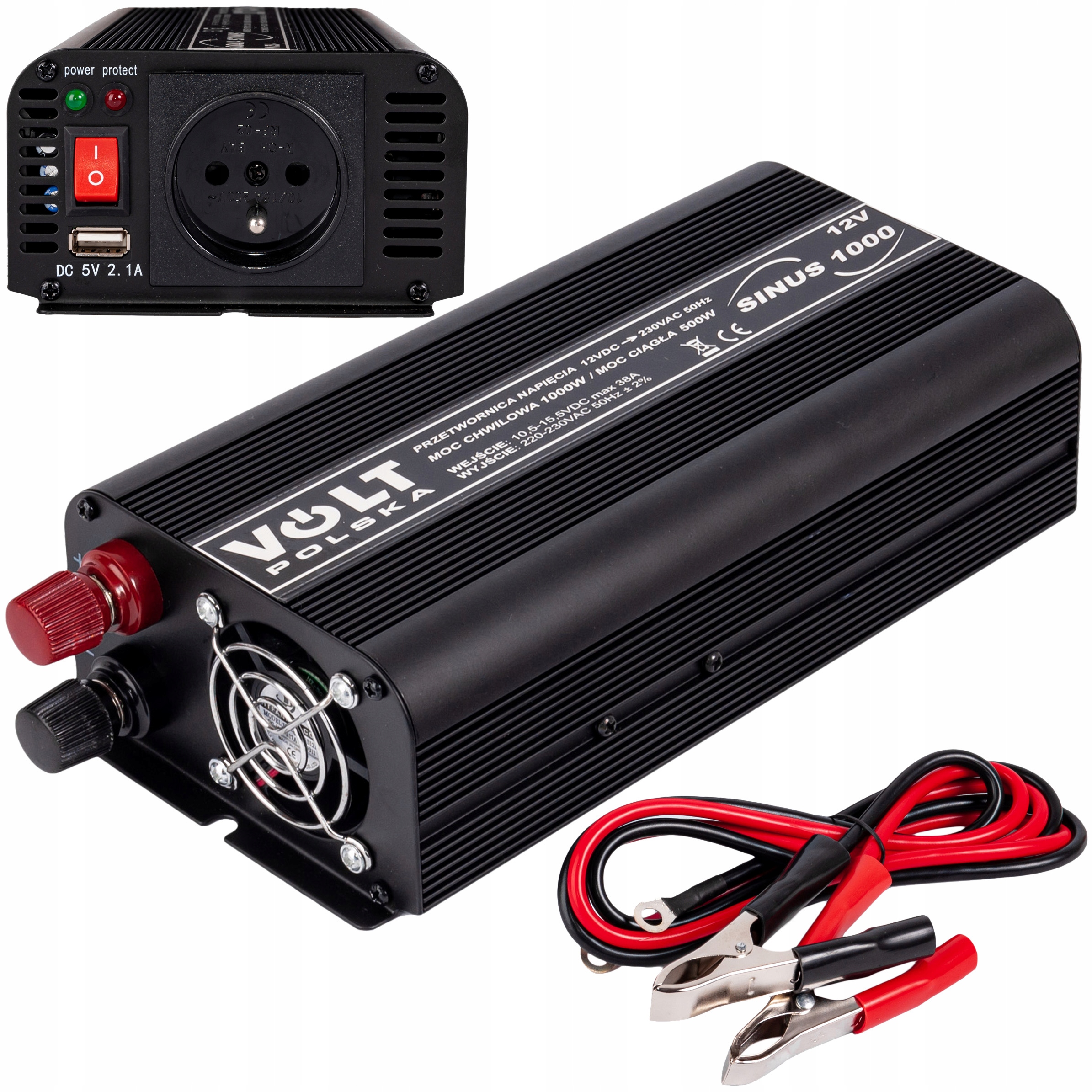 

Przetwornica Prądu Napięcia Sinus 12V 230V 1000W