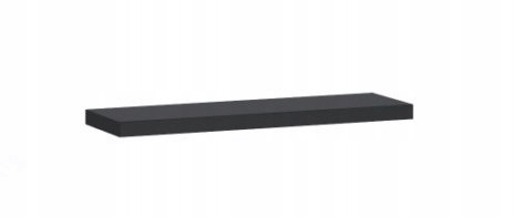 Štýlový polica INES V 68 cm, čierny 32 mm hrubé