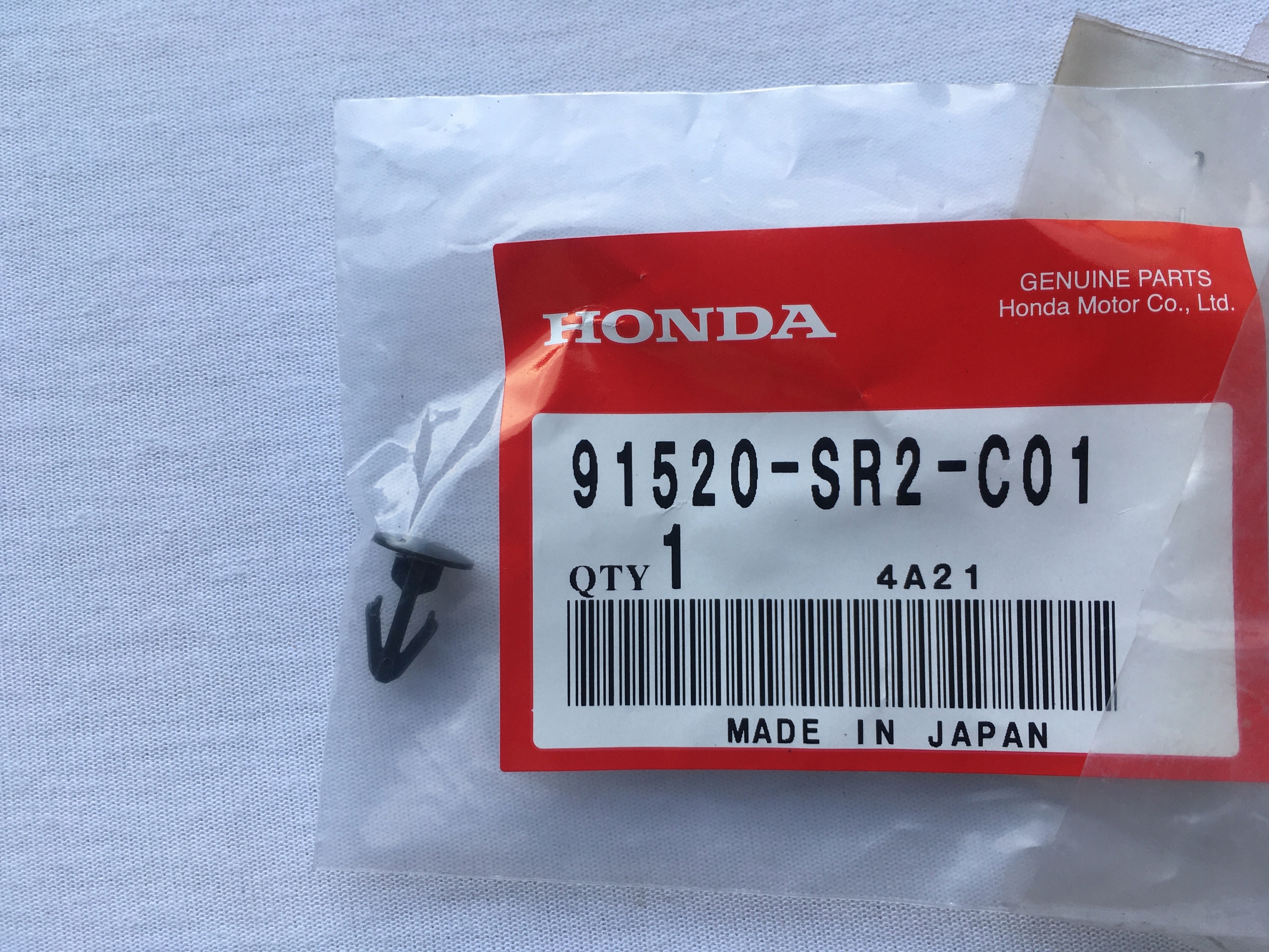 91520-SR2-C01 SPINKA USZCZELKI MASKI HONDA CIVIC