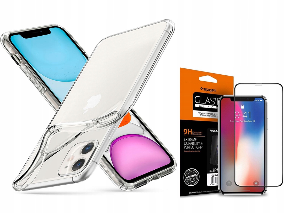 

Spigen Liquid Etui Case Do Iphone 11 +szkło Fc