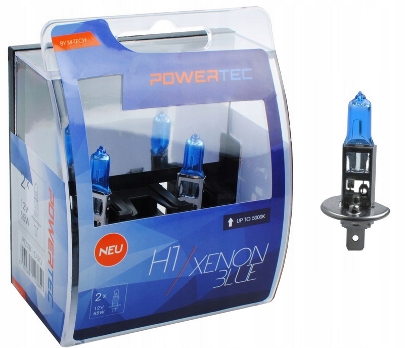 H1 POWERTEC ŻARÓWKI Niebieski XENON BLUE M-TECH H1