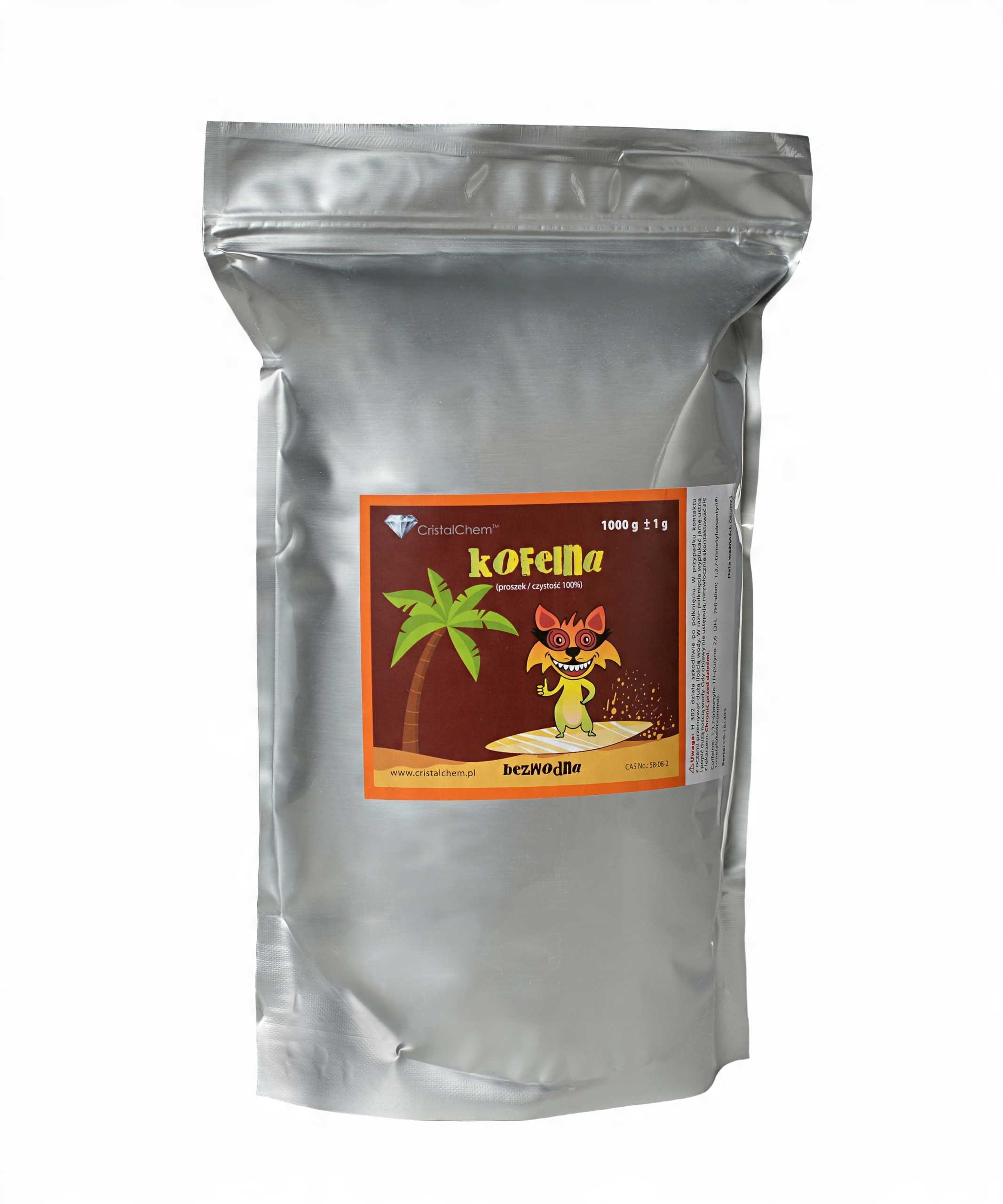 

100% Czysta Kofeina Bezwodna Puder Indyjska 1kg