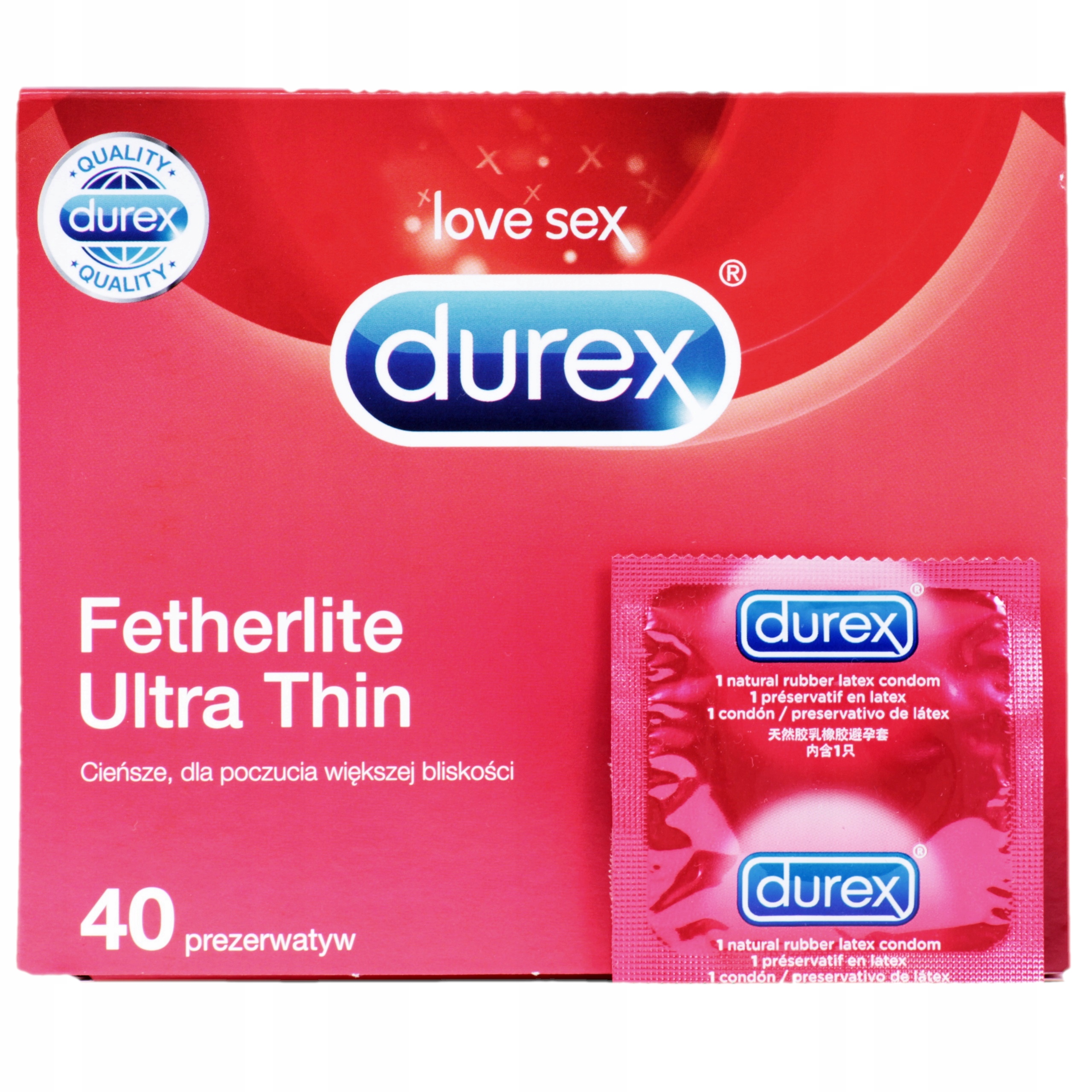 

Durex Fetherlite Ultra Thin 40 prezerwatyw