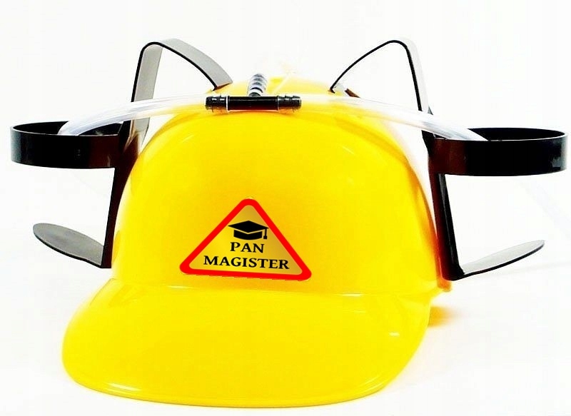 

Kask śmieszny Pani Magister Pana Magistra