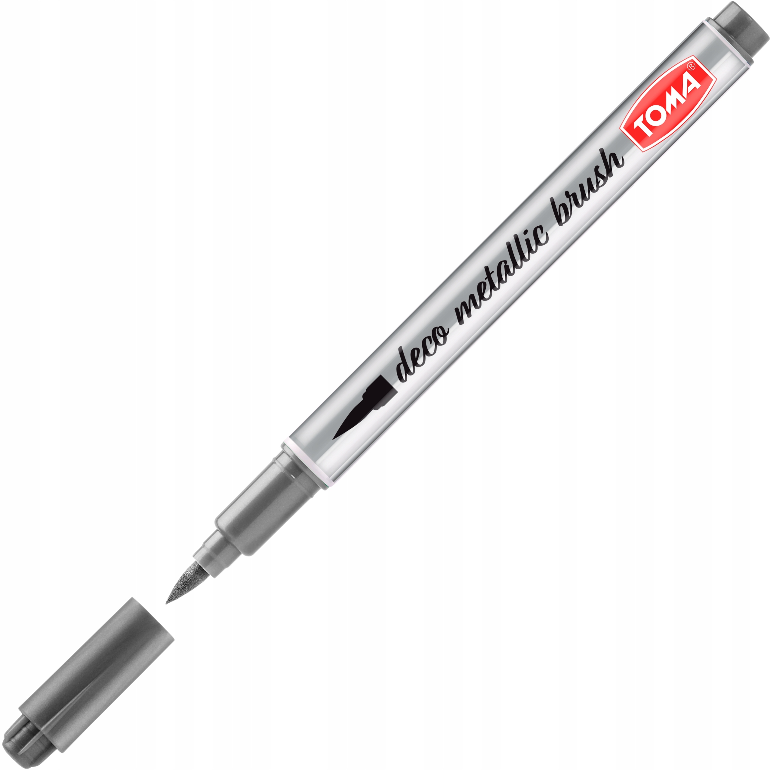 Marker permanenty metaliczny dekoracyjny srebrny