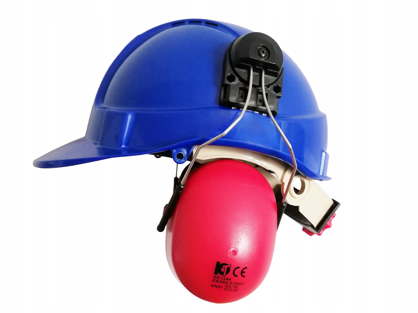 

Kask Hełm Budowlany Ochronny+Nauszniki M60 Zestaw