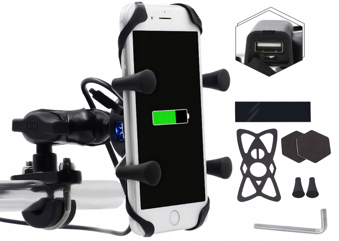 

Uchwyt FreedConn MC7HR Na Telefon Gps Motocykl Usb