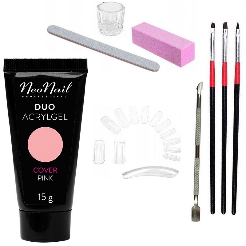 

Neonail Duo Acrylgel 15 g Zestaw +formy +akcesoria