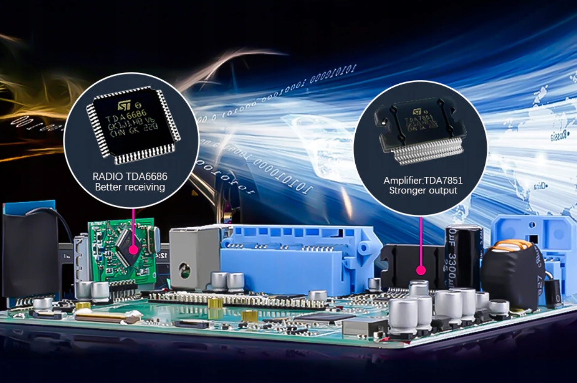 RADIO ANDROID DVD FORD FOCUS MK3 4CORE 2/16GB Komunikacja GPS Bluetooth Wi-Fi