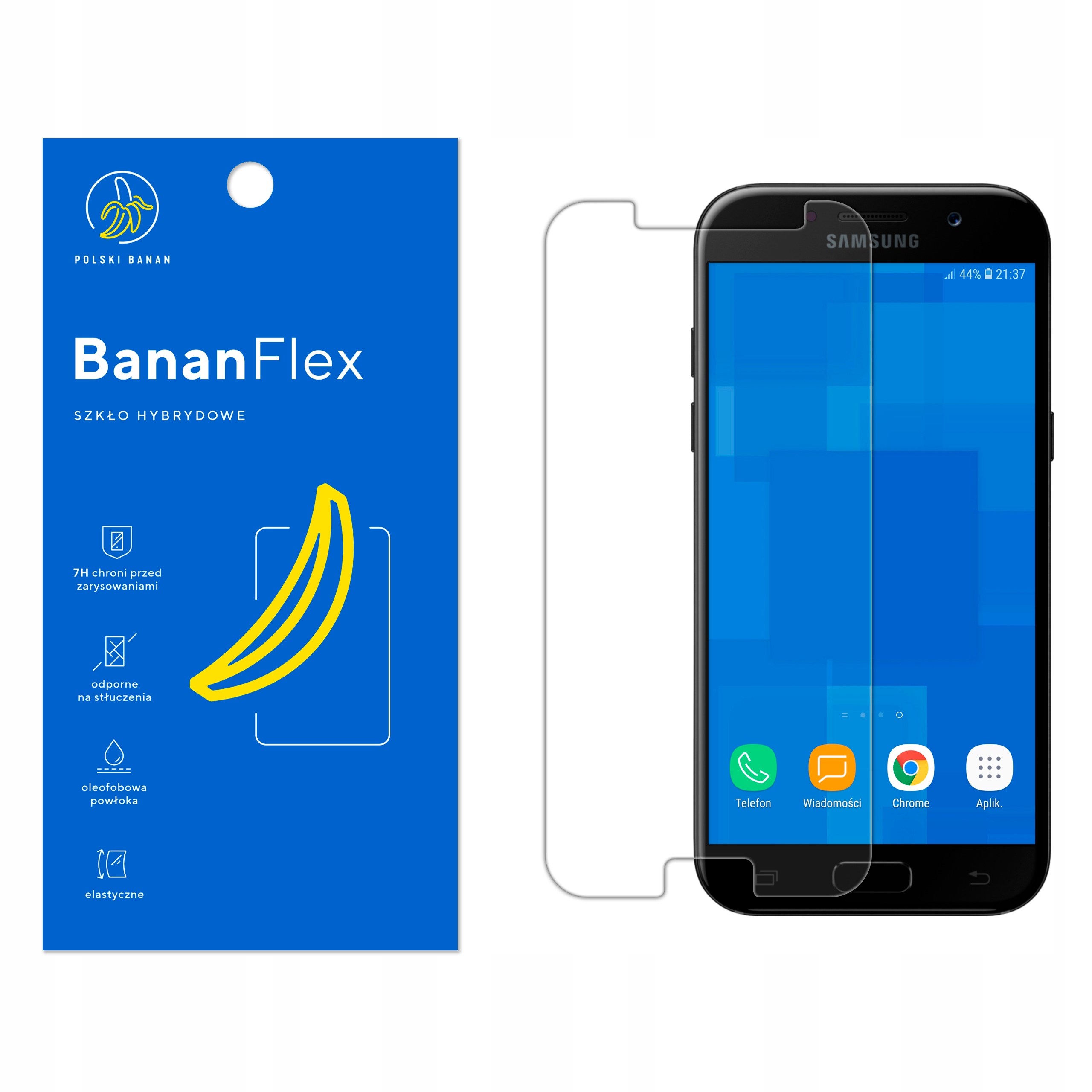 

Szkło Hybrydowe Polski Banan 7H do Samsung A5 2017