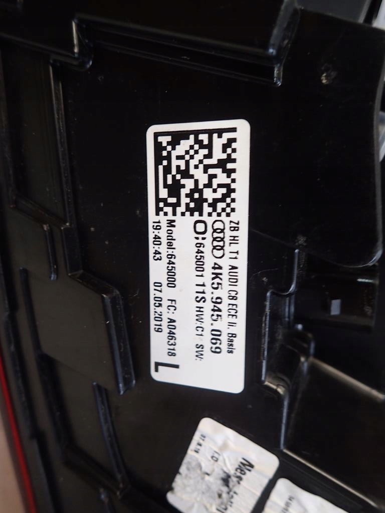 light rear part rear left AUDI A6 C8 18- LED sedan 4K