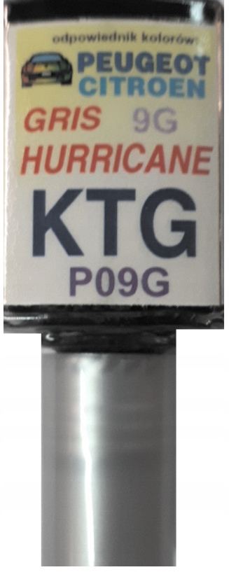 

Citroen Peugeot Ktg P09G Gris Hurricane Lakier Ara