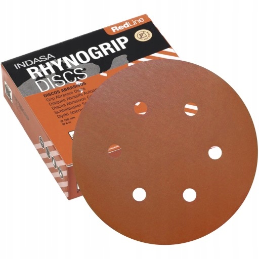 

Indasa Red Krążki Ścierne Rzep 150mm 8H P600