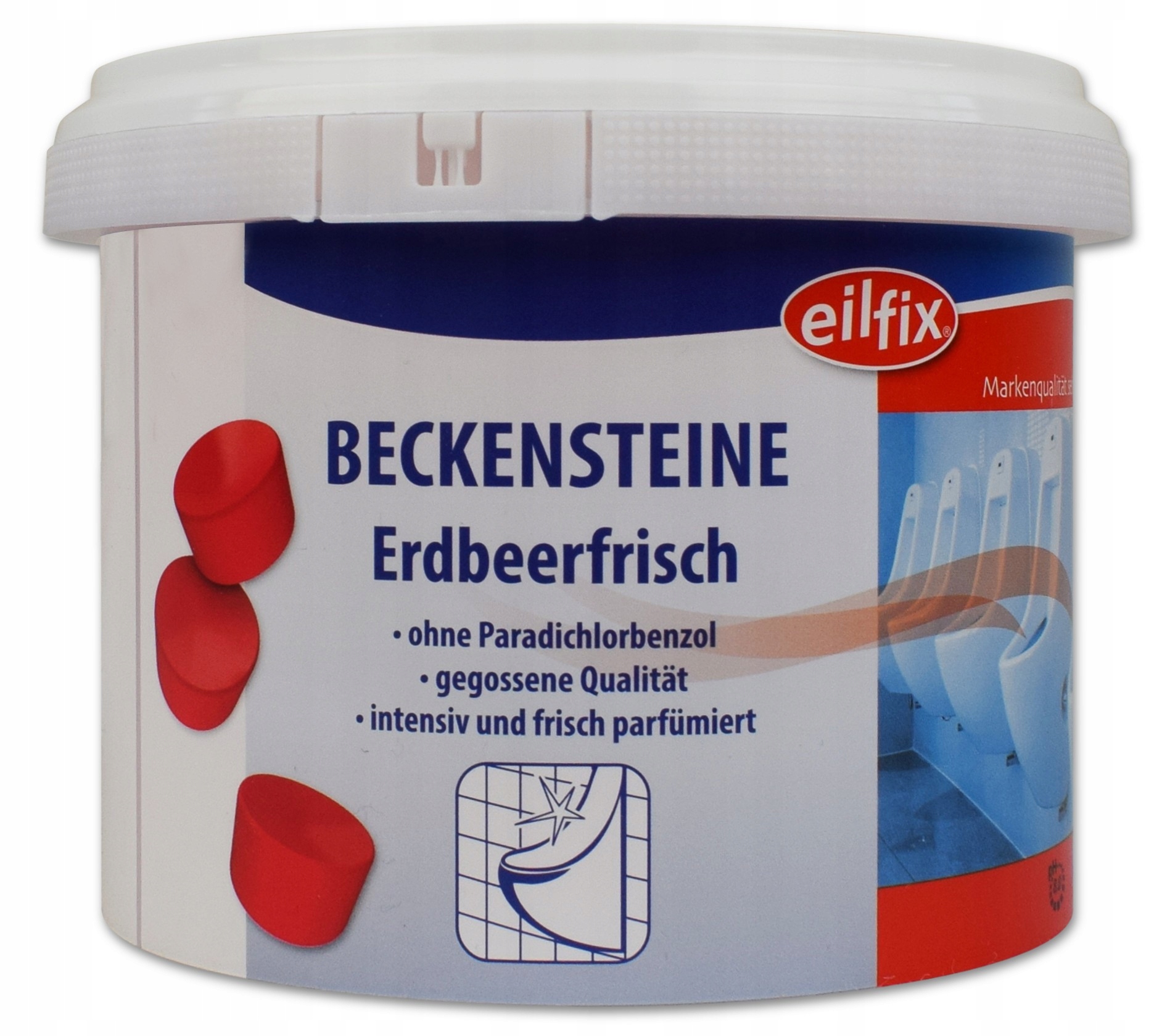 

Eilfix Niemieckie kostki do pisuarów 1KG Truskawka
