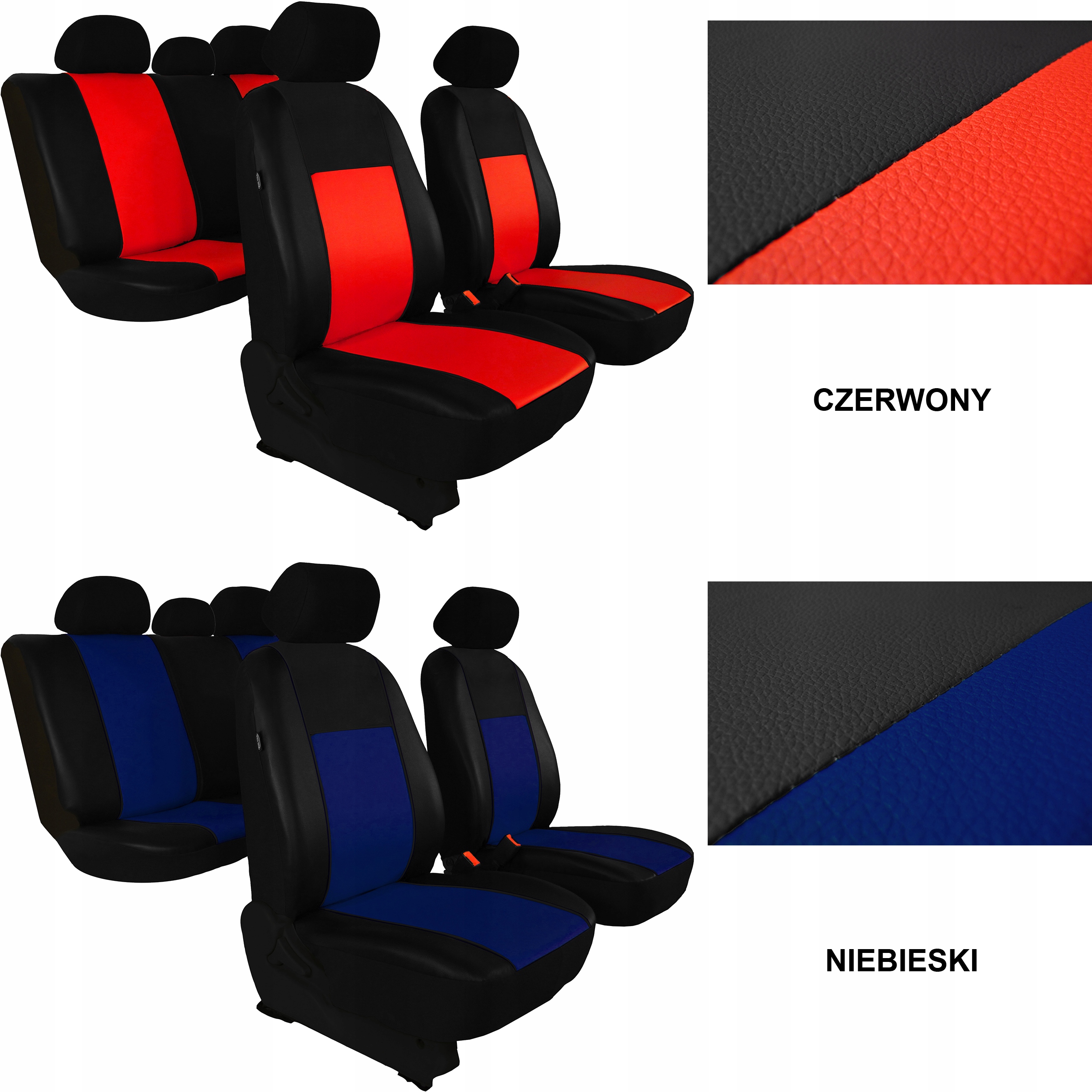 SKÓRZANE POKROWCE MIAROWE do AUDI 100 C4 Model Pelle