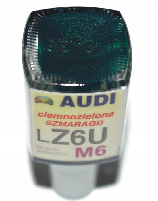 AUDI LZ6U CIEMNOZIELONA LAKIER ZAPRAWKA DO RYS ARA 10 ML