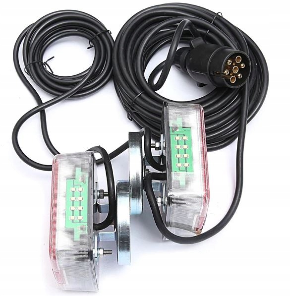 LAMPY TYLNE LED DIODOWE NA MAGNES PRZYCZEPY CE 7M Producent części Inny