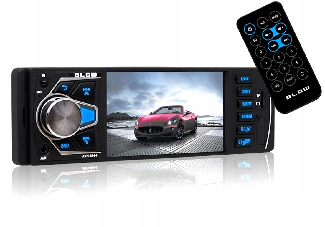 RADIO SAMOCHODOWE MP5 USB SD BLUETOOTH 4x 60W 1DIN Marka Blow