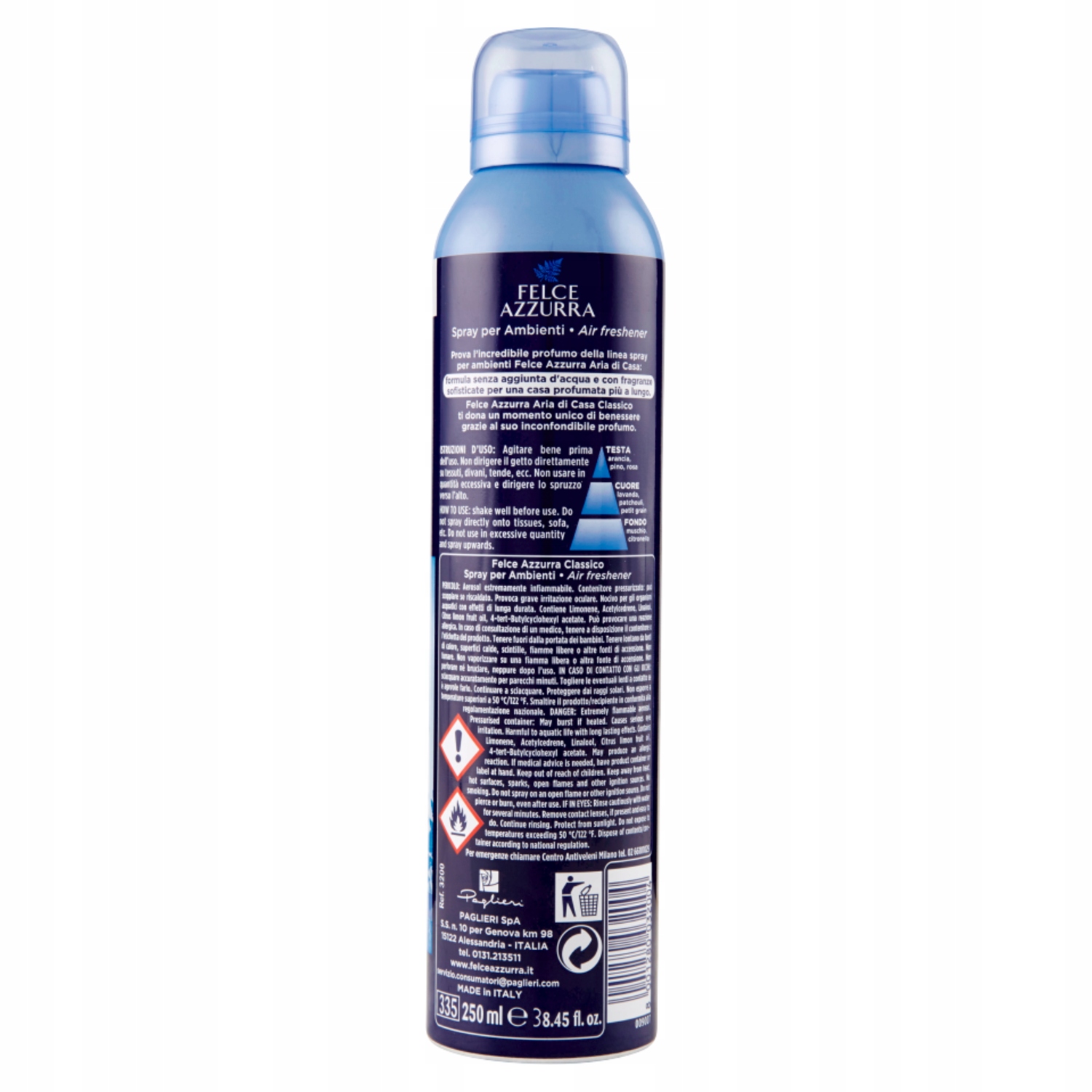 Felce Azzurra Cassico Odświeżacz Powietrza 250 ml — 4