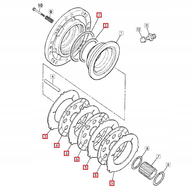 ДИСКИ ПРОКЛАДКИ JCB 3CX 4CX 458/20285 458/20353