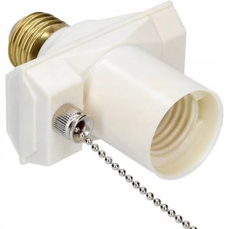 

Oprawka adapter z wyłącznikiem na żarówkę E-27