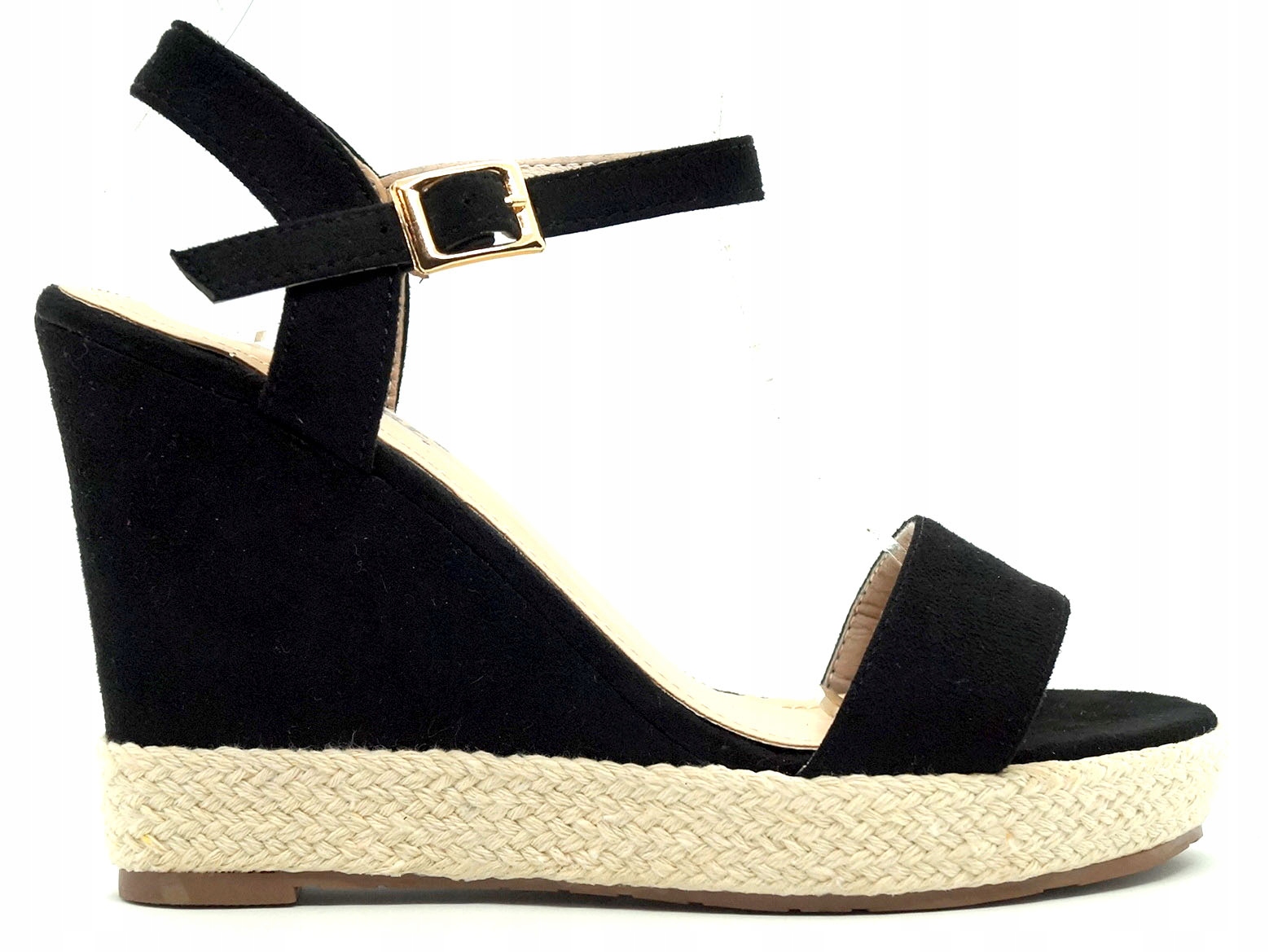 

Sandały Espadryle Na Koturnie Czarne Koturn R.39