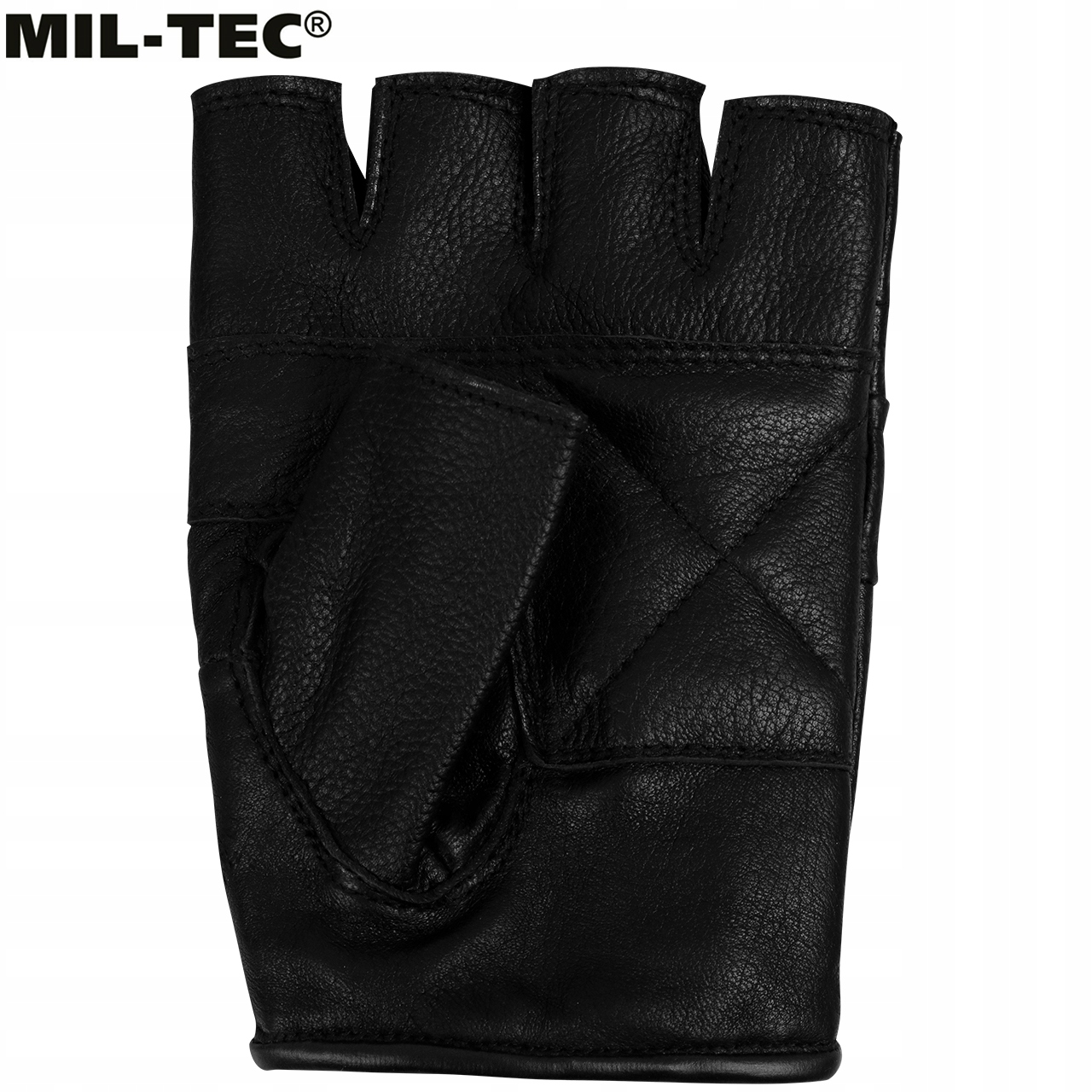 Mil-Tec RĘKAWICZKI Z ĆWIEKAMI Bez Palców Punk SKÓRA XXL Typ Cross / Enduro