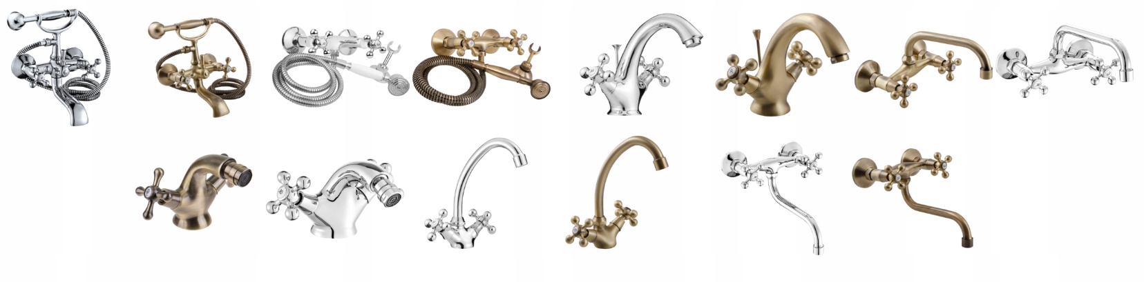 STILO BATERIA BIDETOWA + KOREK RETRO MOSIĄDZ Kolor inny