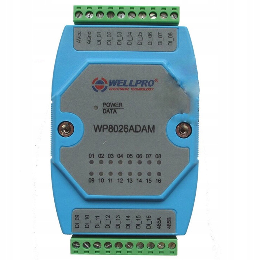 WP8026ADAM 16DI - 16 wejść cyfrowych / RS485 Modbus RTU