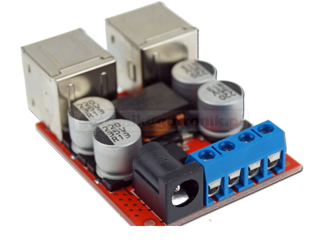 

Przetwornica napięcia ładowarka 4 x Usb 8A