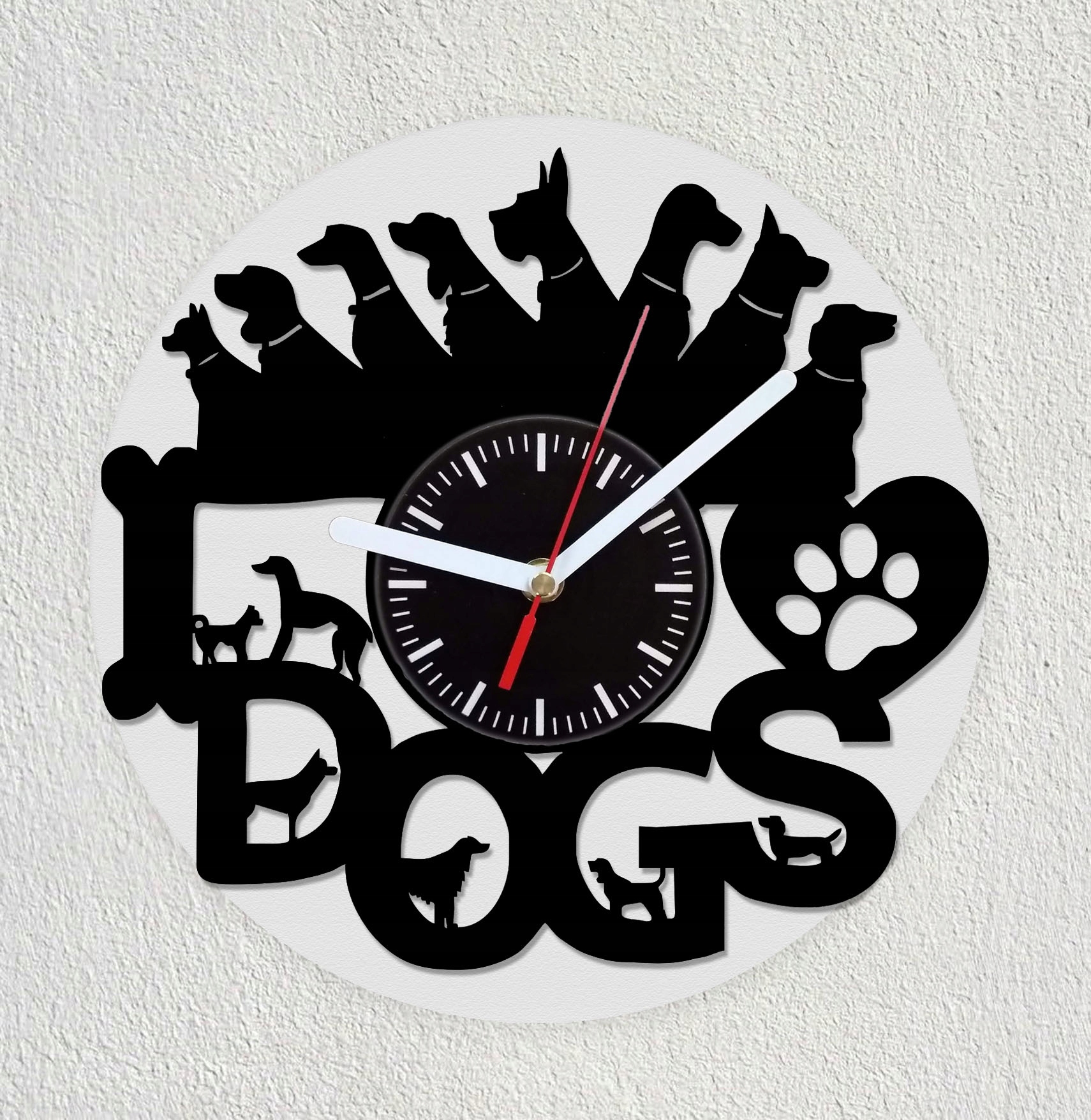 

Psy rasy Weterynarz Groomer Zegar winyl