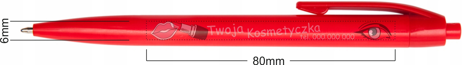 DŁUGOPISY PLASTIKOWE z kolorowym nadrukiem LOGO napisem reklamowe Kod producenta DŁUGOPISY REKLAMOWE MARIO COLOR