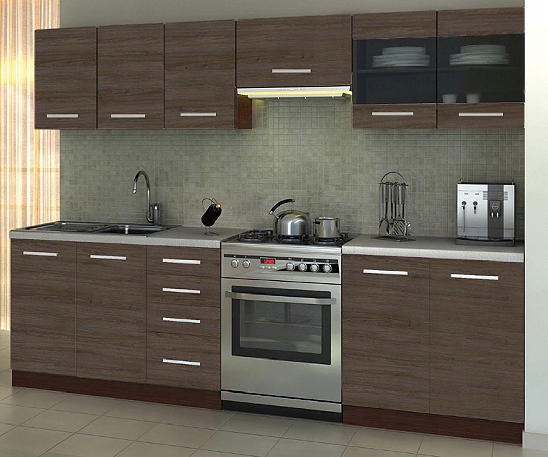 ZESTAW MEBLI DO KUCHNI SZAFKI STOJĄCE WISZĄCE DĄB Kod producenta 4725