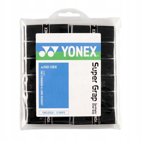 Vrchní obaly Yonex AC-102 Grap 0,6 mm černé 12 ks