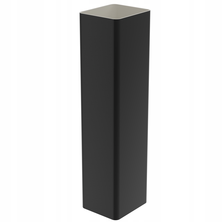 RURA KWADRAT PVC 2 GALECO 80x70 GRAFIT i CZARNY