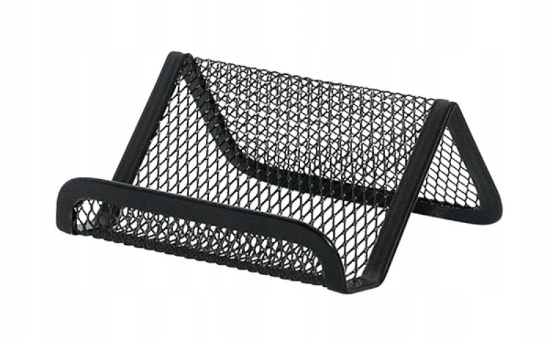 

Stojak Na Wizytówki Office Set, Metalowy Czarny