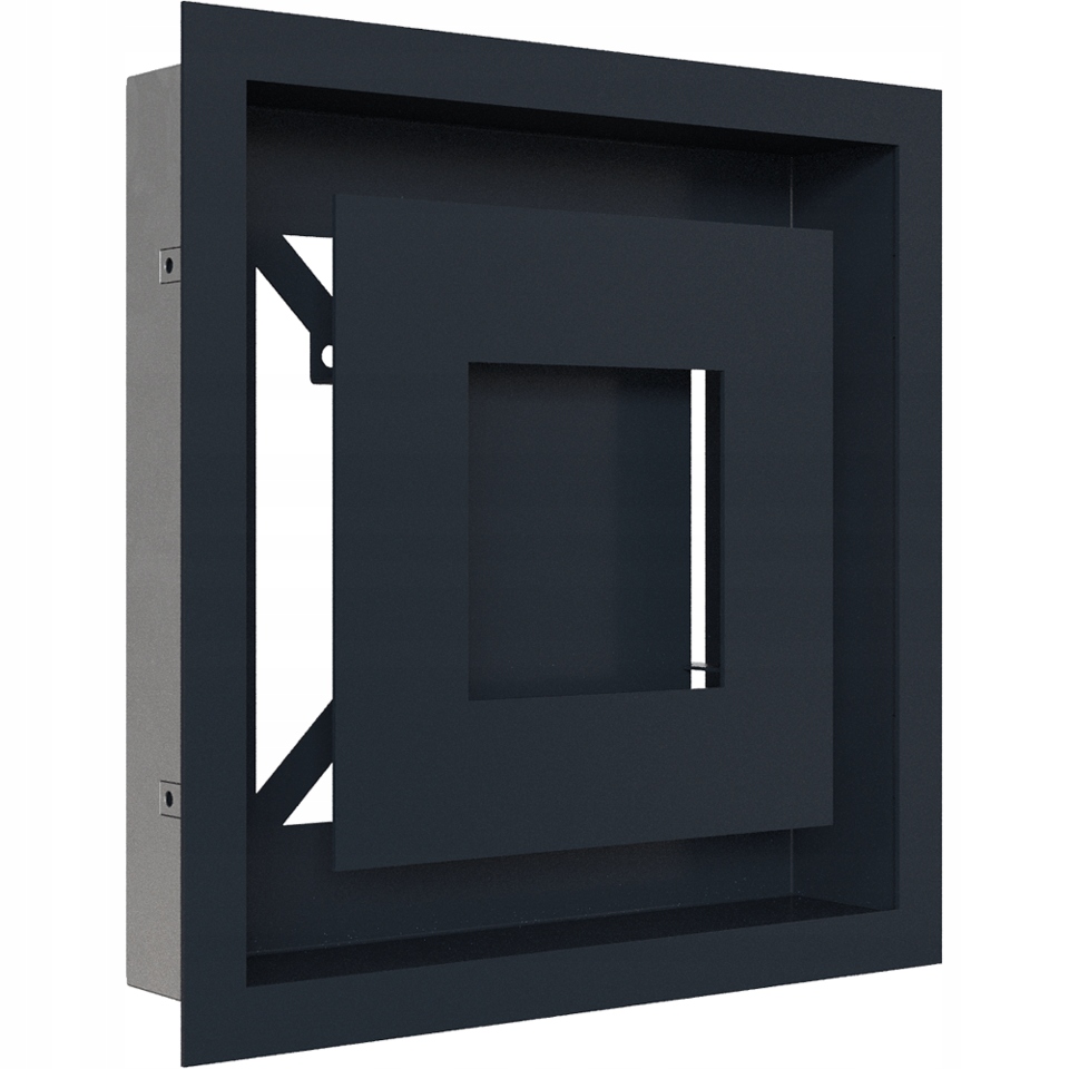 Krbová ventilačná mriežka Wind 22x22 grafitová