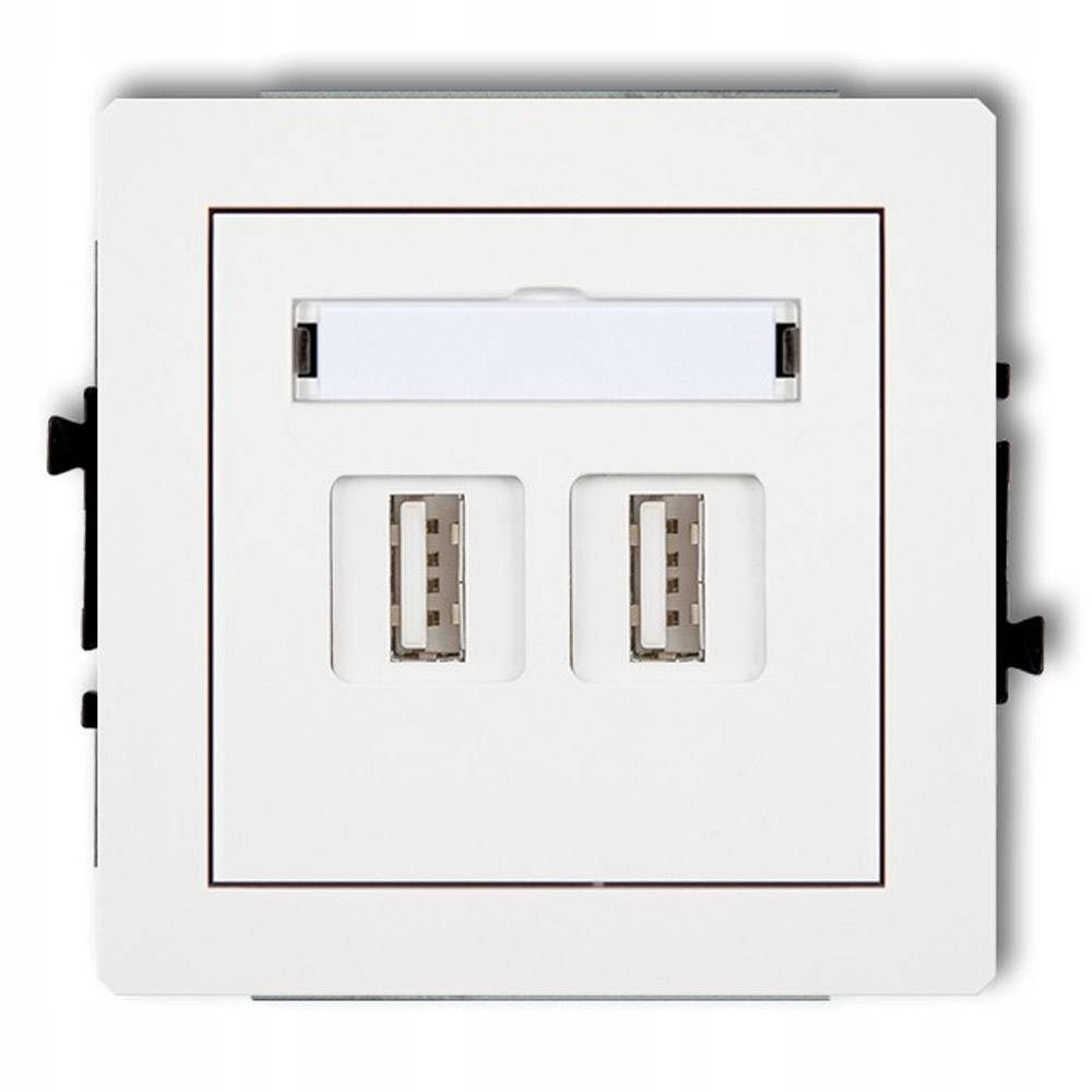 

Karlik Deco Gniazdo Usb Podwójne Białe DGUSB-2