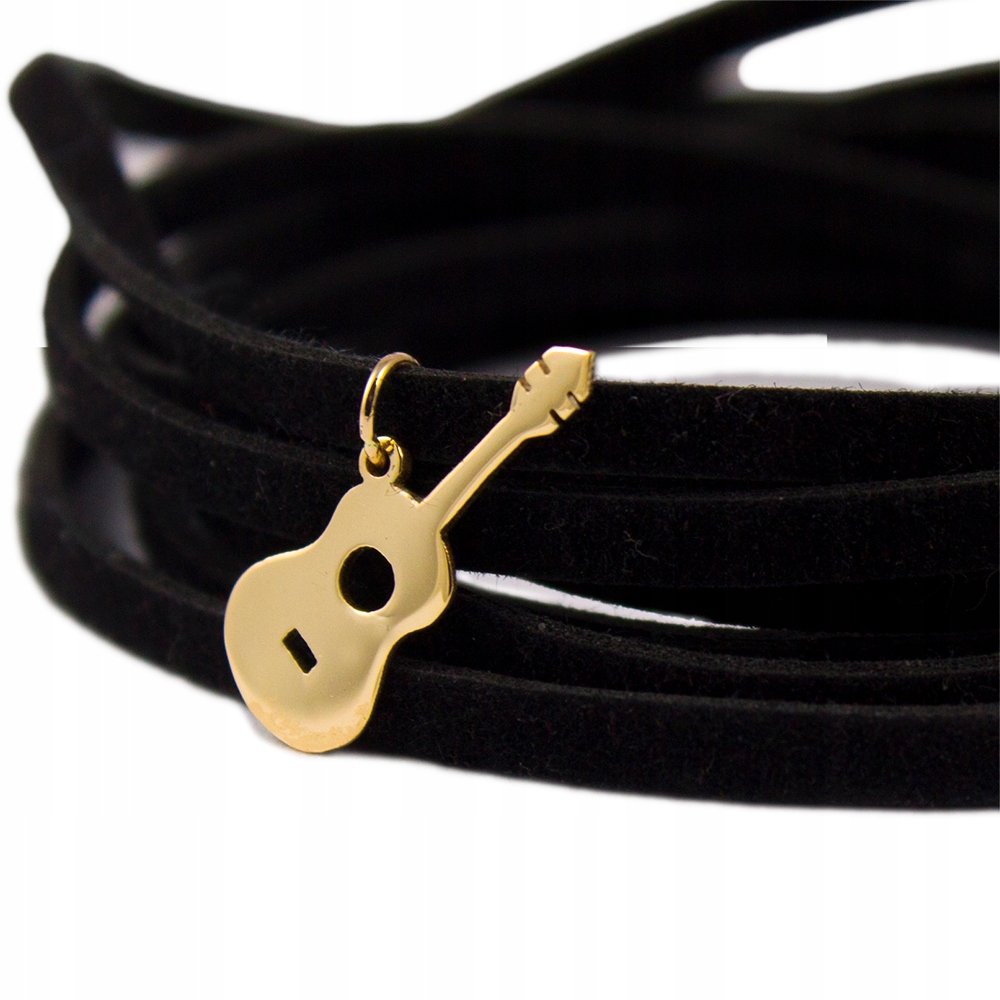 Choker náhrdelník náramok zlatá gitara 585
