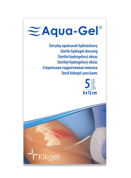 

5x Opatrunek hydrożelowy Aqua-gel 6x12 oparzenia