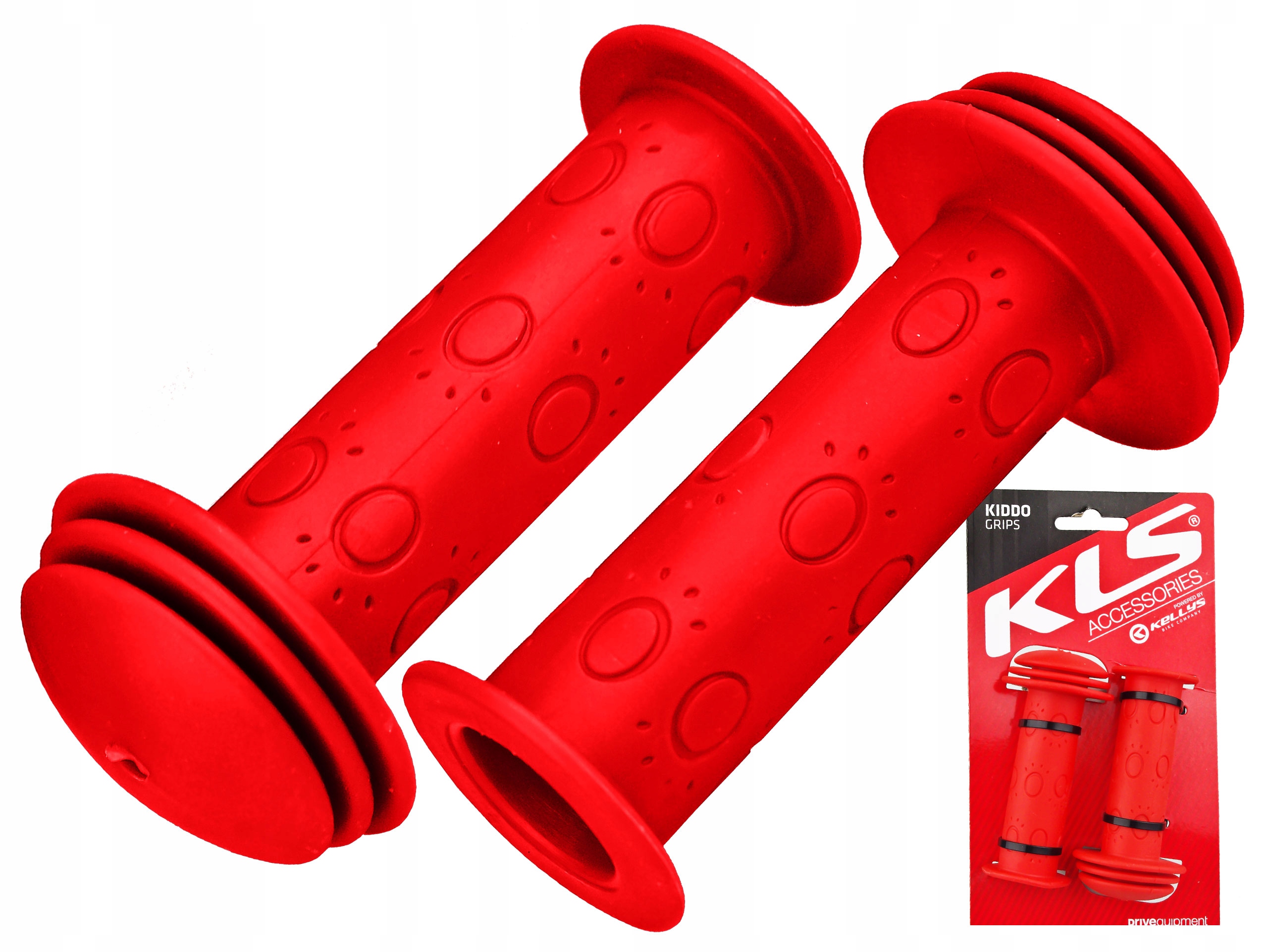 

Chwyty Gripy Kellys Kiddo Dziecięce Czerwone 95 MM