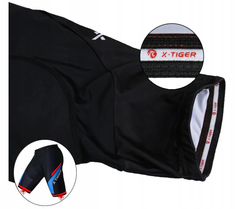 Bielizna NA Rower Spodenki WKŁADKA ŻELOWA X TIGER Rozmiar 3XL