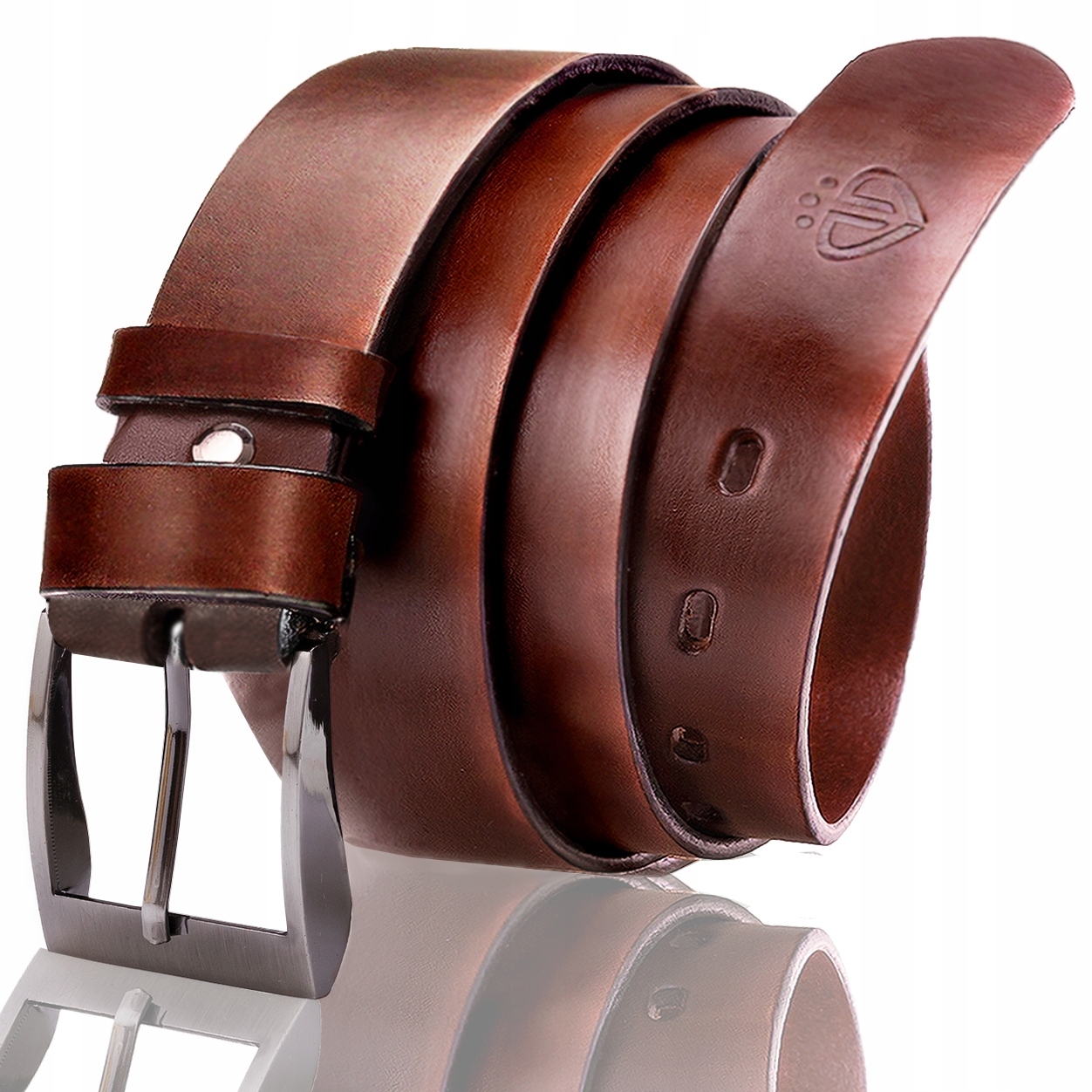 

Zagatto Skórzany pasek męski skóra licowa szeroki