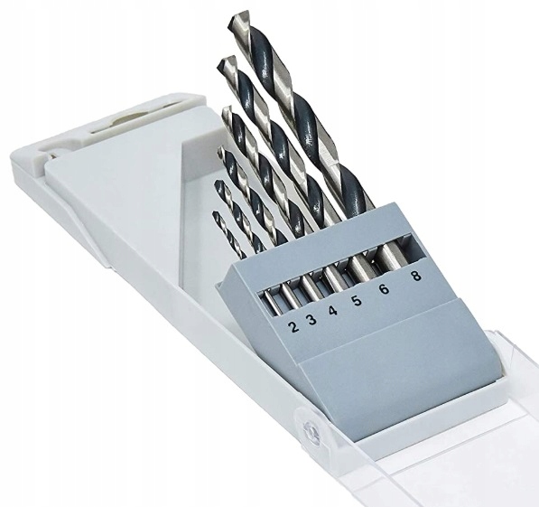 Zestaw wierteł do metalu BOSCH HSS PointTeQ 2–8mm | 6 szt. | Stal, żeliwo,