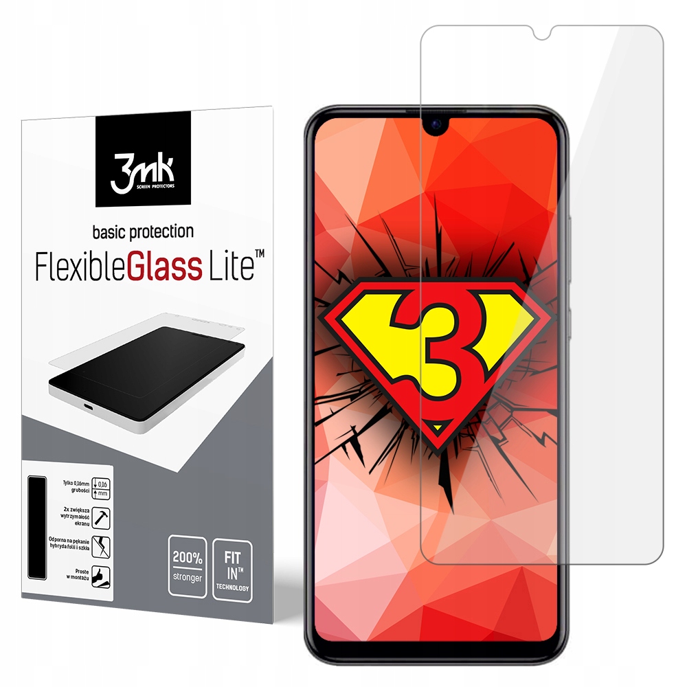 

Huawei P30 ---- 3mk FGLite ---- Hybrid Glass Szkło